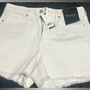 Banana Republic White Denim Shorts